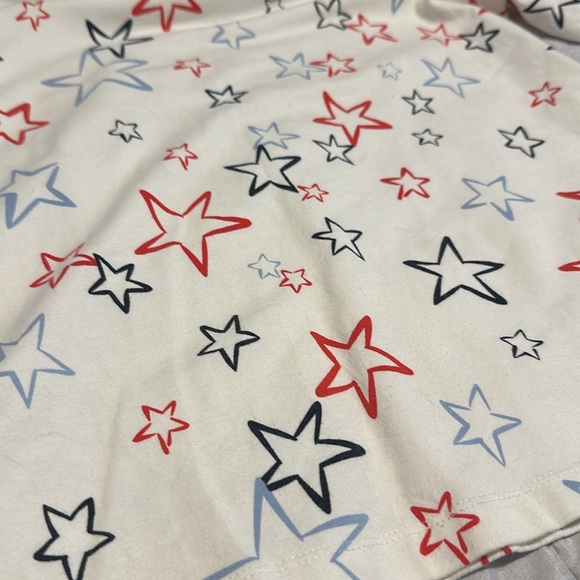 Talbots Red White and Blue Stars 3/4 Sleeve Tee. Size Medium - Picture 3 of 4